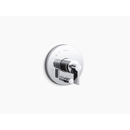 Kohler Shower Valve Trim W/ Diverter & Lever Handle, Valve Not Included T78016-4-CP